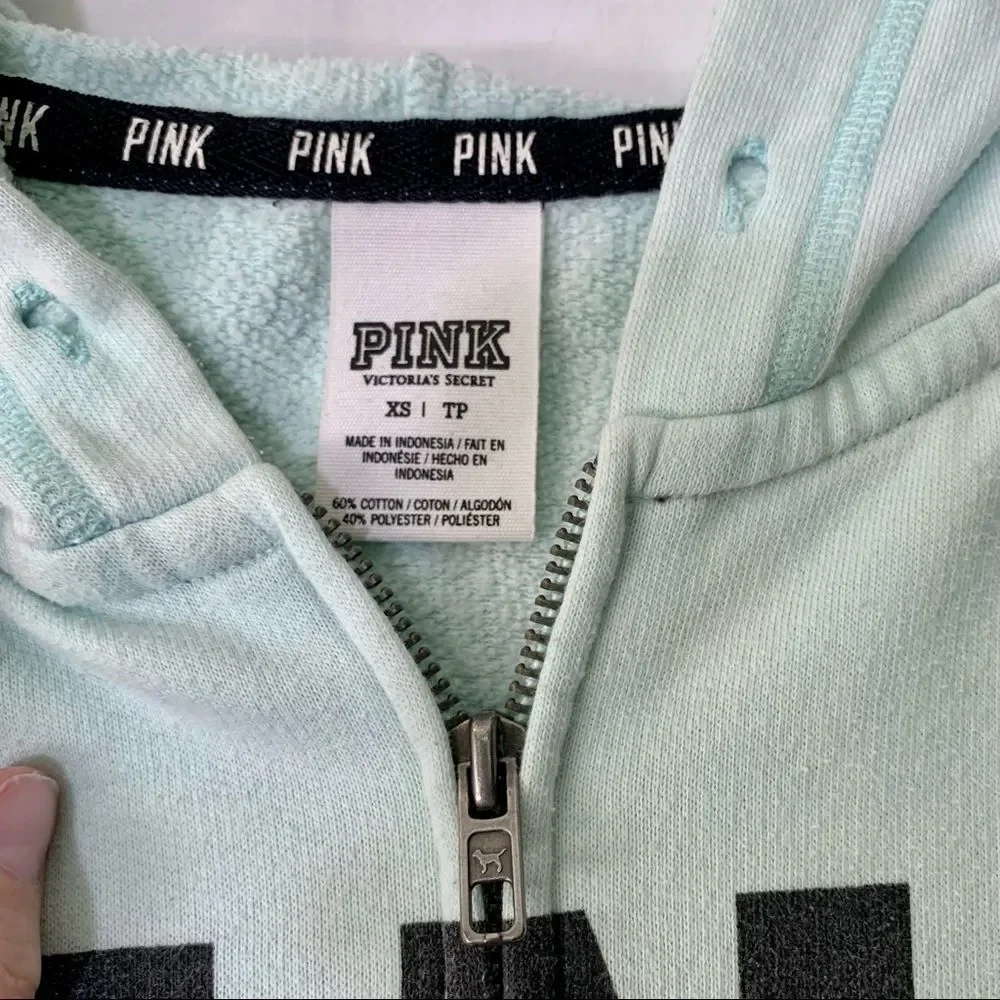 Victoria’s Secret PINK Zip-up Hoodie size XS | Mint